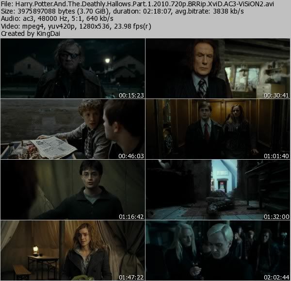 Harry Potter And The Deathly Hallows Part 1 2010 720p BRRip XviD AC3-ViSiON [UsaBit com] preview 0