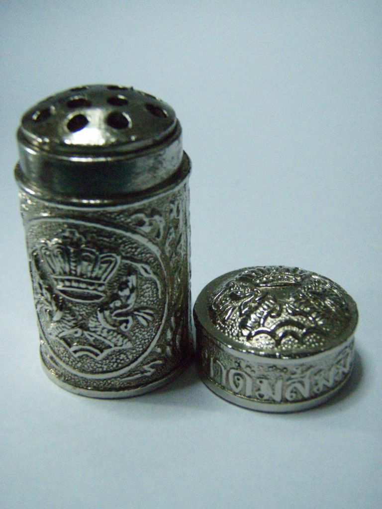 1 PC ANTIQUE VINTAGE THAI SNUFF BOTTLES, SNUFF CONTAINERS TIN THAI BOX