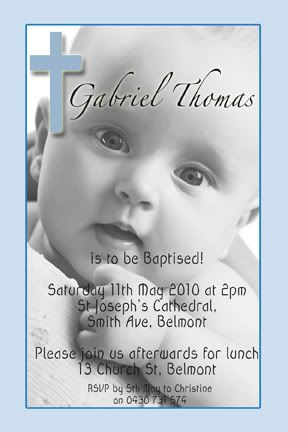 boy christening invitations