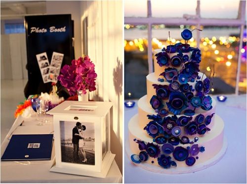 Royal Blue And Purple Wedding Cakes