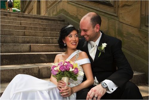 Bethesda fountain central park wedding