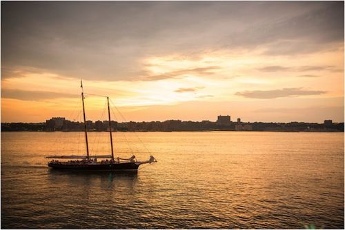 Hudson river boat basin on the upper west side