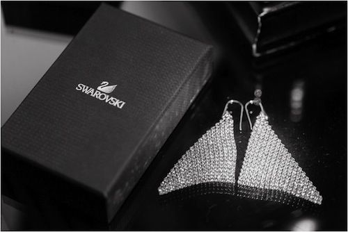 Swarorski crystal wedding earrings