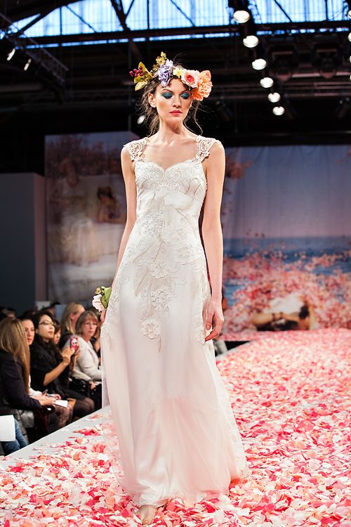 Claire Pettibone Earthly Paradise Wedding Dress Collection Flowers Lace