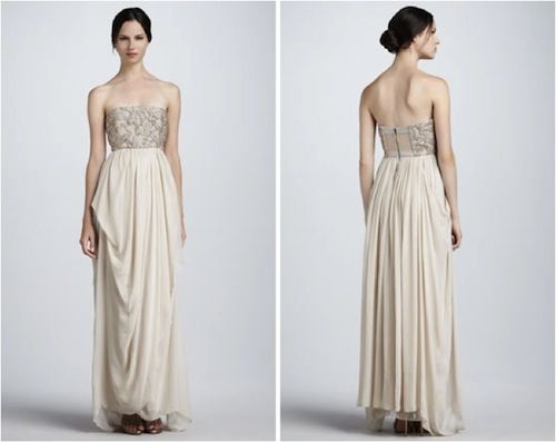 Alice and Olivia Bess Grecian Ballgown as Wedding Dress, as seen on Merci New York