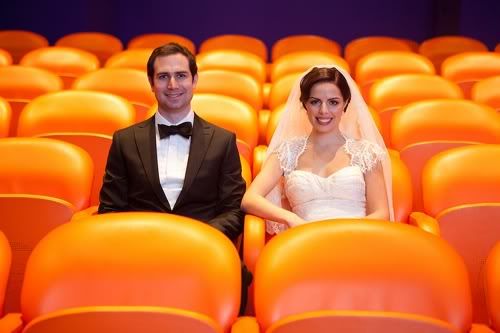 A cute city wedding at The River Cafe.  Photographed by Dave Robbins and featured on Merci New York