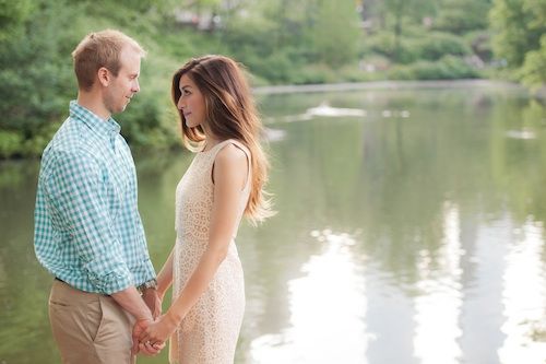 new york city, engagement shoot, central park, skyline, merci, manhattan, style, fashion