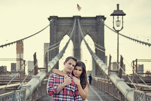 Shantel + Benjamin at the Brooklyn Bridge