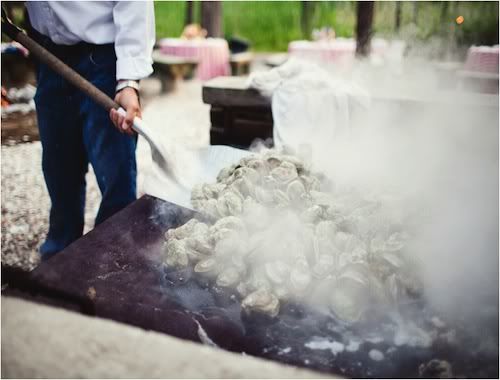 Clam bake at destination wedding by David Beahm