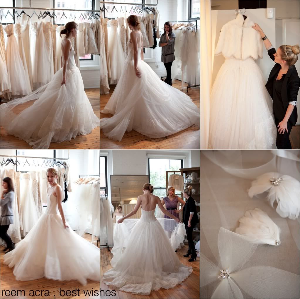 Bride Trying Dress at Gabriella New York