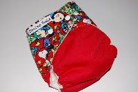 Large Holiday Charlie Brown w/PUL Pocket Diaper *Black Friday Special*