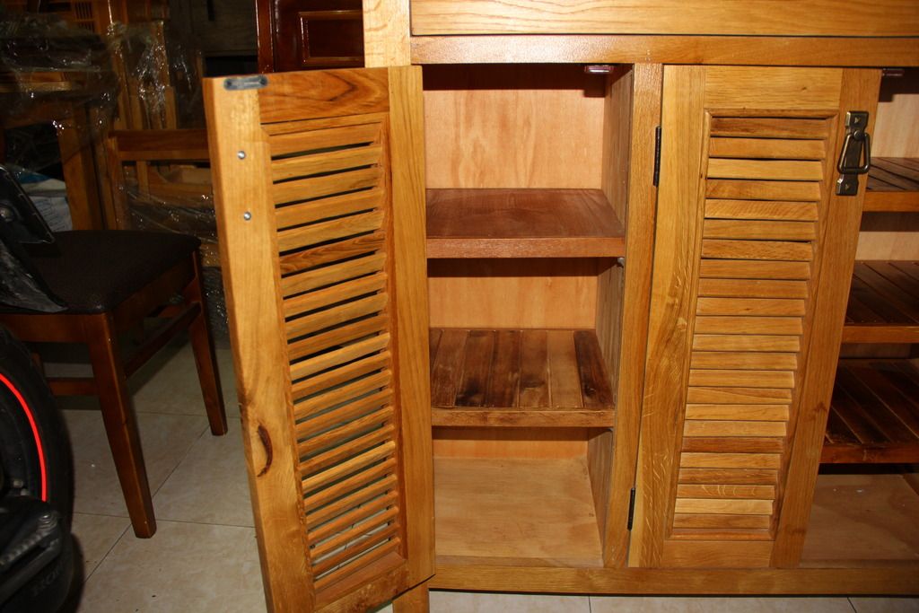 Tủ giày dép gỗ sồi - 2