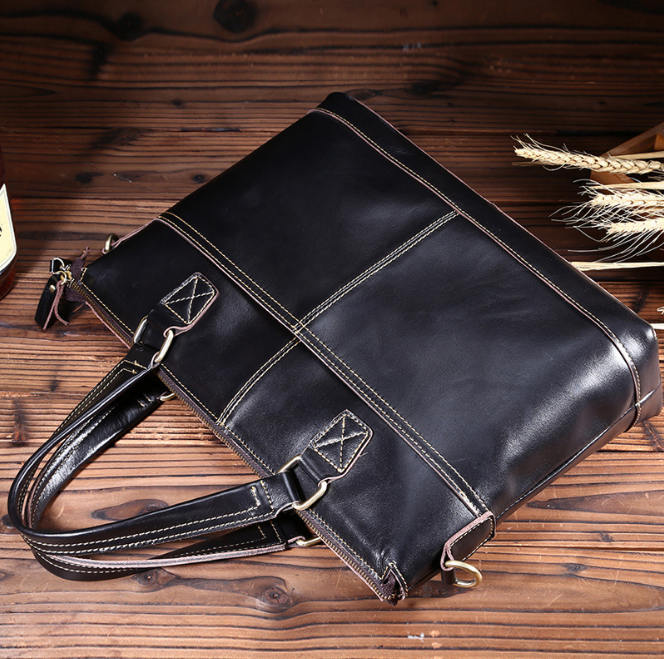 Cặp túi xách da thật 100% nguyên cái - 3