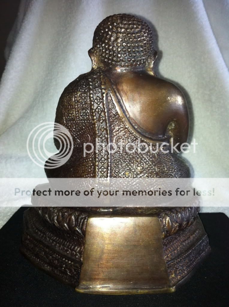 Maitreya Happy Buddha Statue 1800s Antique RATTANAKOSIN Thai Style 