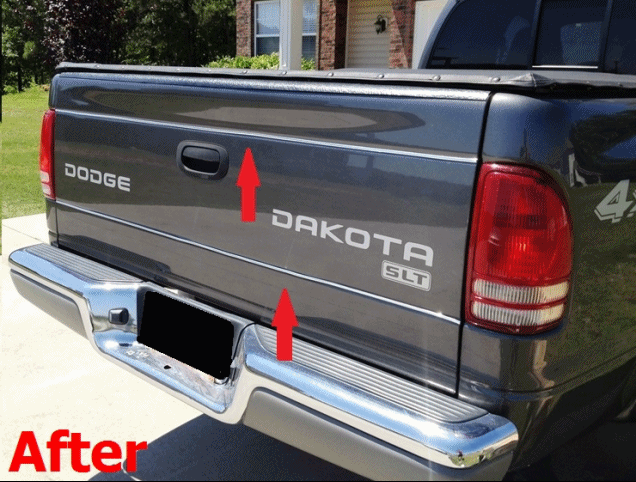 Dodge Dakota Tailgate Trim