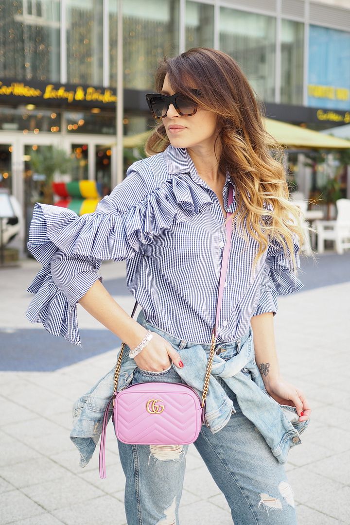  photo how to wear fashion trends ruffles shirts street style denim casual.jpeg